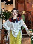 夏季新中式唐装女装中国风时尚盘扣衬衫上衣套装时髦洋气2023