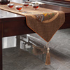 新中式桌旗垫布禅意长条中间装饰布茶几旗布茶台桌巾高端防水桌布