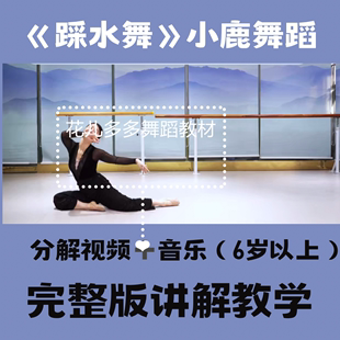 《踩水舞》中国舞春晚少儿舞蹈教学趣味正面详细讲解视频音乐