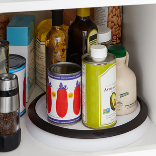美国oxo可旋转置物盘厨房调料瓶置物架多功能，台面收纳瓶盒调料架