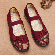 老北京布鞋女夏季老太太防滑老年老人鞋妈妈软底奶奶鞋子