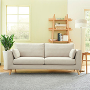 北欧日式ins风布艺沙发现代双人客厅小户型三人乳胶两人沙发整装
