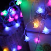 led玫瑰花彩灯室内婚庆，圣诞节日浪漫气氛装饰户外防水插电灯串