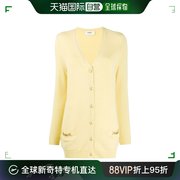 香港直邮CELINE 女士黄色针织衫/毛衣 2A03A152I-11LY