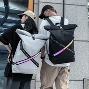 背包男生韩版时尚潮牌双肩包个性百搭大容量旅行包校园大学生书包