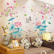 国潮中国风墙壁贴画客厅卧室沙发背景装饰品墙纸贴画温馨自粘贴纸