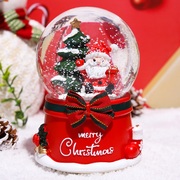圣诞音乐盒老人水晶球梦幻八音盒，夜灯网红圣诞节创意，礼物女生摆件