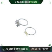 香港直邮SWAROVSKI 女士银色永恒之花戒指套装 5534935