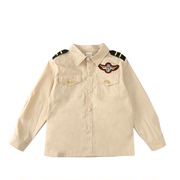 儿童军装演出服单件男女童海陆空军制服衬衫幼儿园小学生军训班服