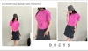 DOCYS 粉色镂空短袖T恤 时尚潮流个性上衣女