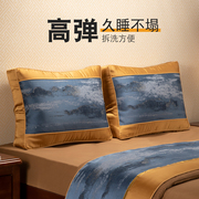 新中式靠包床头(包床头)沙发，靠垫软包可拆洗高级感抱枕含芯海绵乳胶垫定制