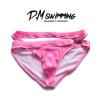 D.M男三角泳裤潮设计个性时尚游泳速干沙滩派对金属扣低腰性感