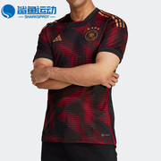 Adidas/阿迪达斯德国队球迷版男子夏透气足球短袖球衣 HJ9604