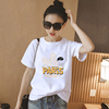 米奇短袖t恤女韩版学生，ins潮2023夏季白色米老鼠纯棉宽松上衣