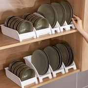 碗盘收纳架厨房塑料餐具盒，盘子置物架家用橱柜内置碗碟架子沥水架
