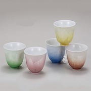 日本直送进口九谷烧银彩日式陶瓷茶碗茶杯茶具套装高档商务