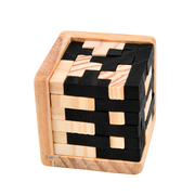 木制玩具拼装益智积木盲盒鲁班锁，盒子儿童解压智力，魔方立体拼图