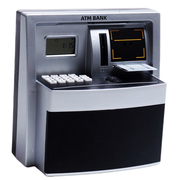 儿童人脸识别ATM取款机存钱罐可存可取网线抖音密码盒保险箱