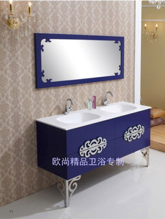 欧式美式橡木浴室柜组合洗脸盆柜洗手盆柜卫浴柜台盆柜W立柜TX652
