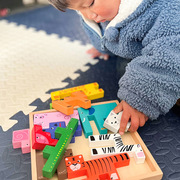 拼图幼儿园拼图早教儿童积木玩具岁俄罗斯方块3-6益智力动物