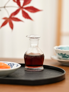 日本进口hirota广田硝子，一滴不漏酱油瓶，复古手工日式家用玻璃油瓶