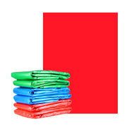 庄太太80*100cm红色，50只彩色大垃圾袋加厚物业大号塑料袋绿蓝