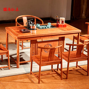 茶桌椅组合新中式仿古红木茶桌，巴西花梨茶几红木，家具实木功夫茶台