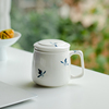陶瓷马克杯创意手绘泡茶杯办公室个人专用水杯带过滤茶杯礼盒送礼