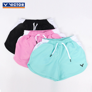 victor胜利威克多女款羽毛球服透气针织，运动健身短裤r-29201
