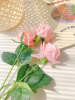 保湿玫瑰真花假花加花瓶，花束干花摆设装饰客厅，餐桌桌面花艺摆件