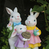 创意卡通小兔子可爱树脂摆件，花园庭院阳台装饰幼儿园温馨布置摆设