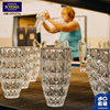 ！ 捷克波西米亚BOHEMIA水晶玻璃台面客厅装饰花瓶钻石百合