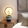 新中式台灯中国风陶瓷卧室床头灯，现代简约书房，灯创意仿古禅意灯具