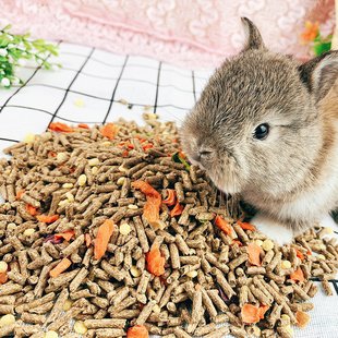 兔粮兔饲料果蔬粮幼成小兔子，宠物兔粮垂耳侏儒，食物荷兰猪粮食