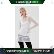 香港直邮潮奢recto女士，后logo透视t恤recto30018