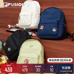 FILA FUSION斐乐潮牌情侣款背包2024春时尚双肩包书包电脑包