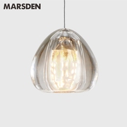 马斯登现代简约床头吊灯沙发边玄关过道灯灯设计师艺术水晶玻璃灯