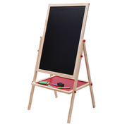 新疆儿童早教磁性画板画架写字板黑板支架可升降木质大号画板