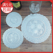 pvc烫金杯垫欧式餐桌垫防滑防烫垫圆形隔热垫茶盘垫家用碗垫餐垫