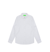 杉系列男装，白色提花商务长袖衬衫xtc10350