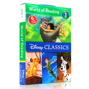 迪士尼经典六册套装 World of Reading Disney Classic Characters 英文原版绘本 彼得潘 狮子王 幼儿英语启蒙经典绘本