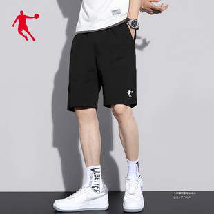 乔丹短裤男士2024夏季宽松透气跑步健身速干运动短裤男生