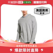 Vince男士连帽衫卫衣男春秋灰色简约套头休闲舒适条纹日常百搭