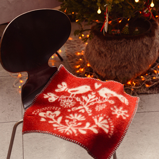 Klippan北欧羊毛坐垫 有机羊羔毛椅垫姆明皆川明设计温暖秋冬瑞典