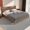 高端新中式实木床1.8米双人床，1.5m北欧简约家用大床婚床卧室家具