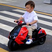 儿童电动摩托车宝宝电瓶车男女小孩三轮车可坐可骑充电遥控玩具车
