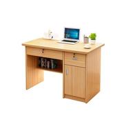 80cm办公桌单人带抽屉带锁小型家用书桌简约米简易台式小电脑桌1