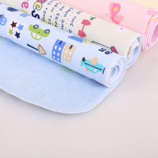 法兰绒隔尿床垫婴儿纯棉竹纤维双面可水洗透气月经姨妈老人护理垫