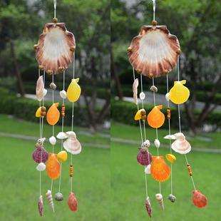 贝壳风铃DIY材料包 天然海螺贝壳装饰风铃儿童风铃 家居饰品