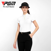 PGM高尔夫套装女夏季显瘦短袖t恤网球服装透气孔运动女装